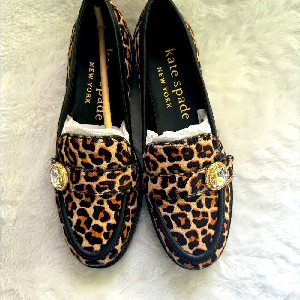 NWOT Kate Spade Loafer Leopard Print Size 8 1/2